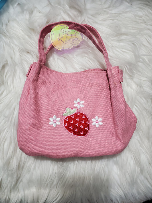Convertible Mini Tote Bag - Strawberry