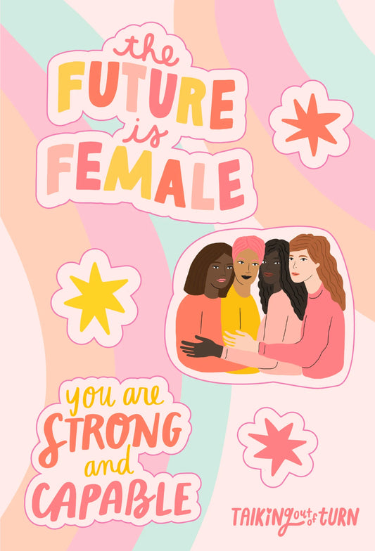 Girls Rule Sticker Sheet Set (2)