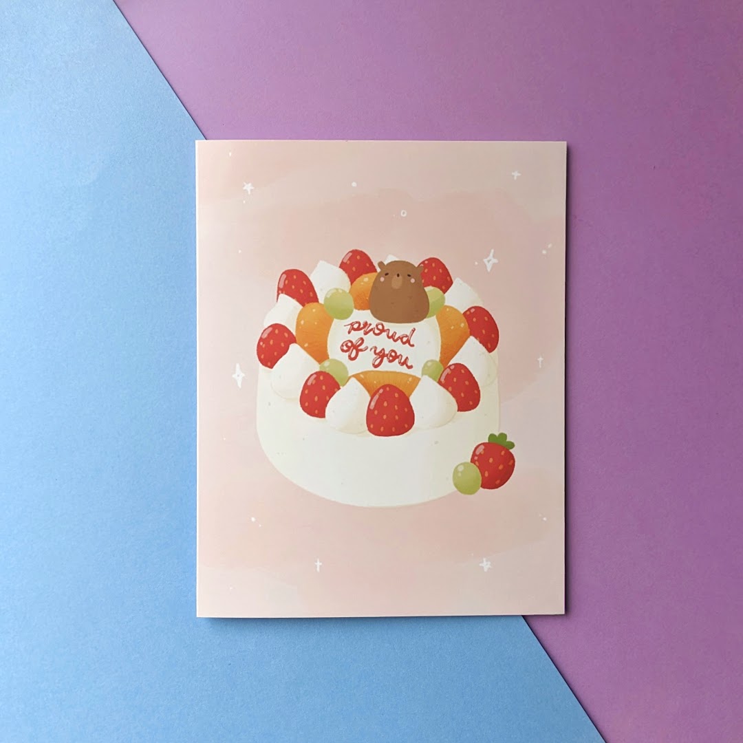 Proud of you greeting card