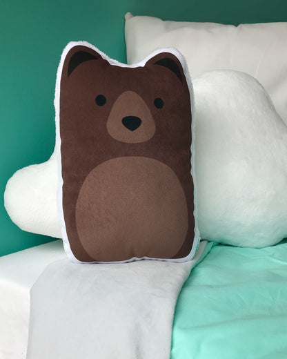 Small Brown Bear Pillow