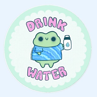Drink Water Vinyl Sticker