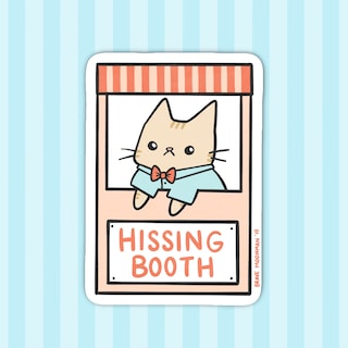 Hissing Booth Vinyl Sticker