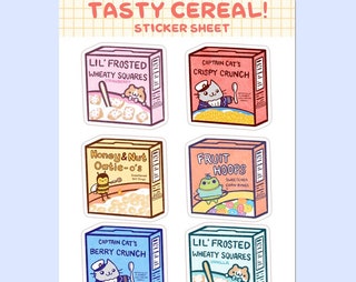 Tasty Cereal Sticker Sheet
