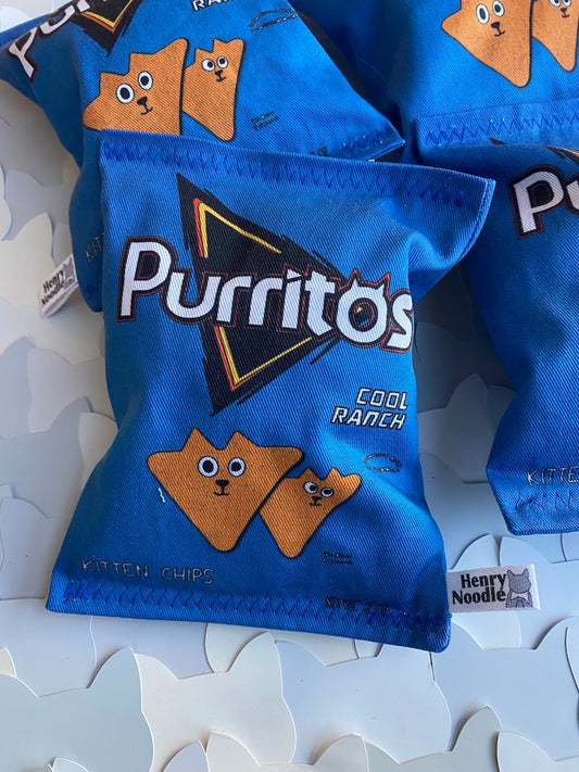 Purritos Kitten Head Chips - Cat Toy