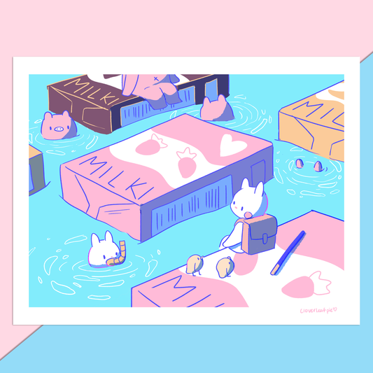 Pool day mini print