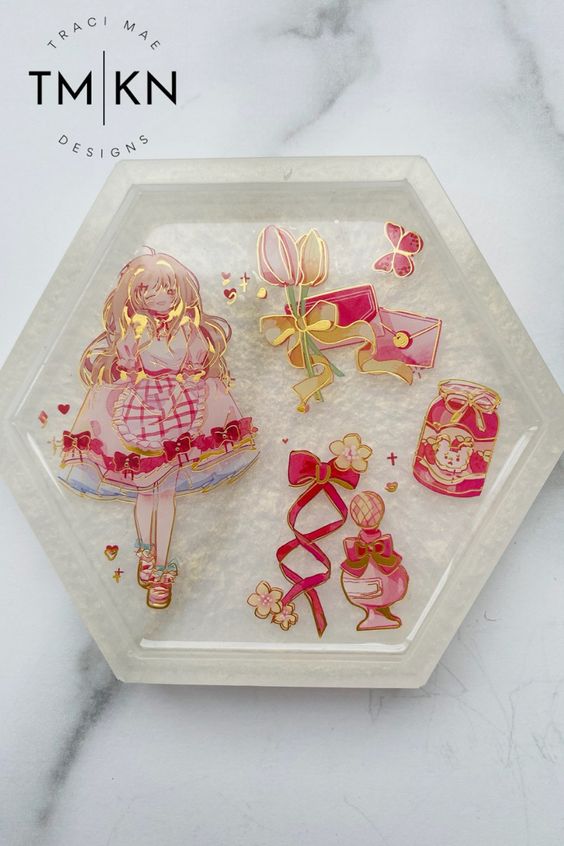 Pink & Red Girly Coaster