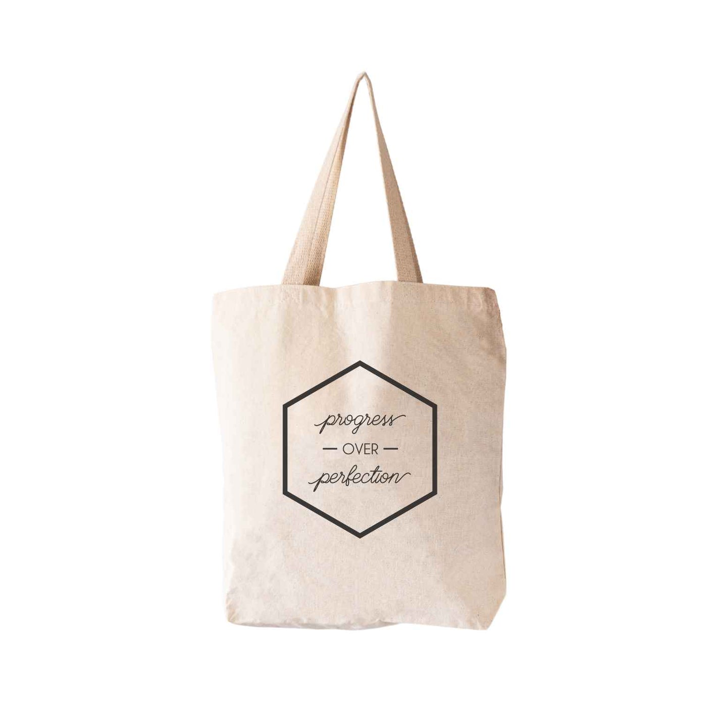 Progress Over Perfection Tote Bag
