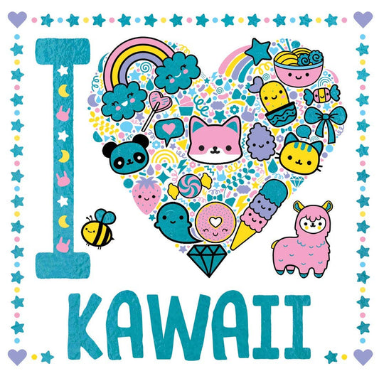 I Heart Kawaii Coloring Book
