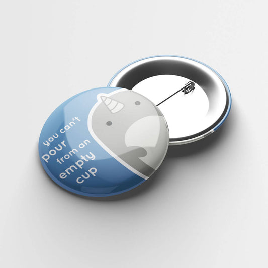 Narwhal Affirmation Button