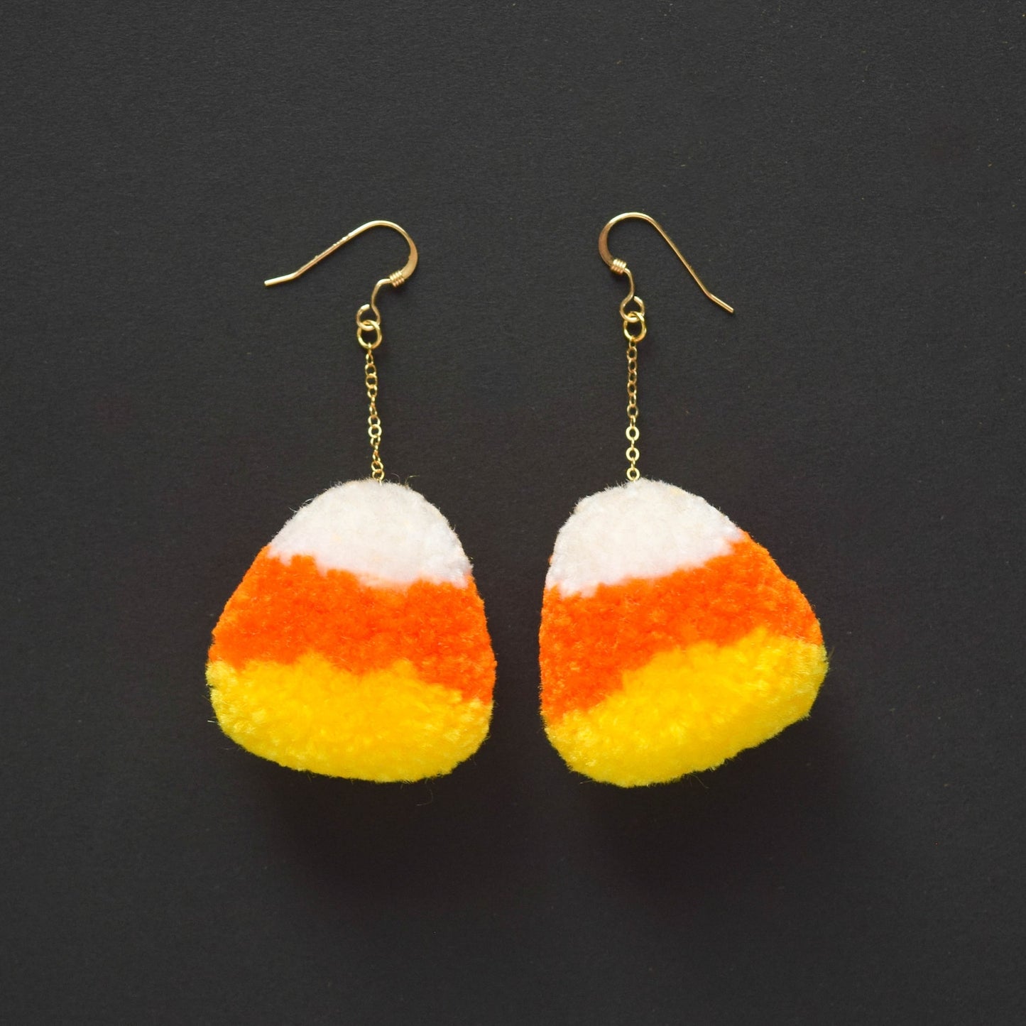 Mini Candy Corn Earrings