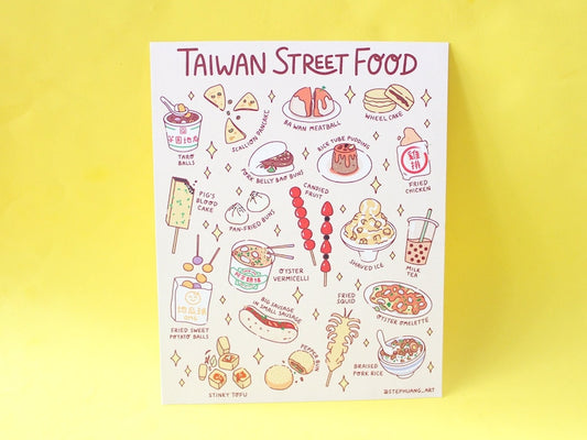 Taiwanese Street Food Print