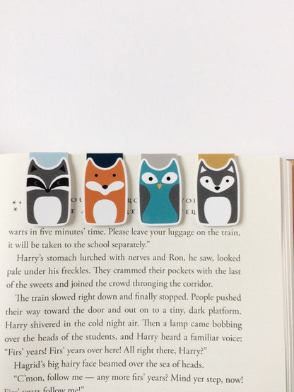 Woodland Animals Magnetic Bookmarks Set of 4