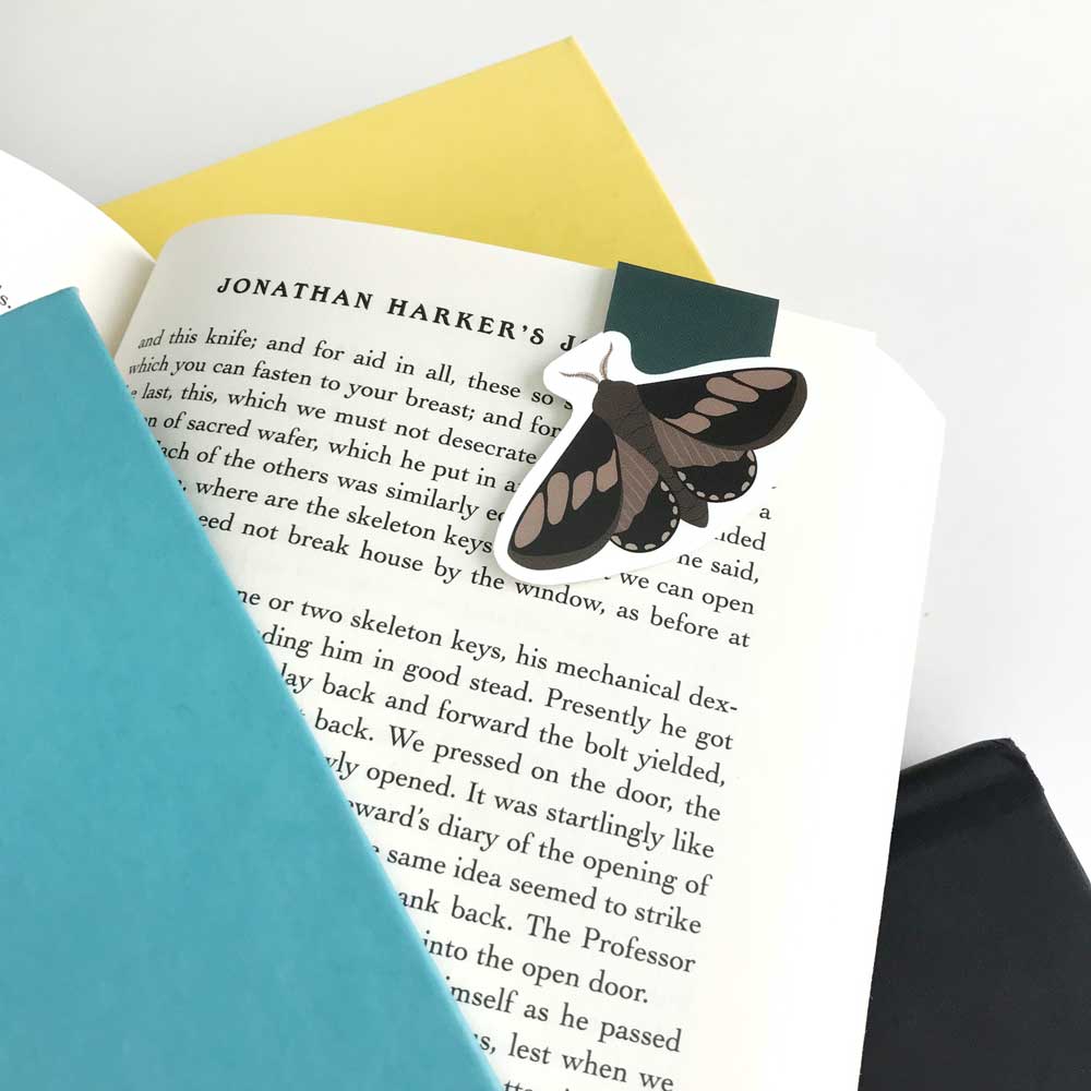 Moth Magnetic Bookmark