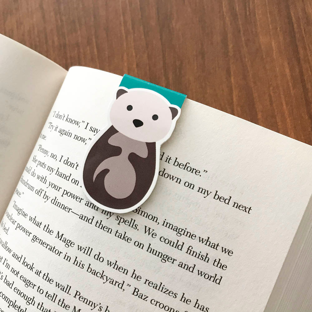 Sea Otter Magnetic Bookmark