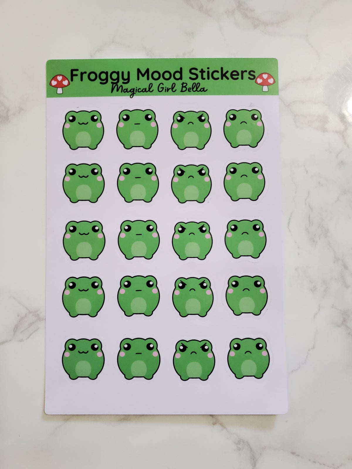Froggy Mood Sticker Sheet